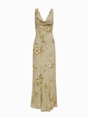 Rumored Hollywood Gown -  Cowl Neck Maxi Dress